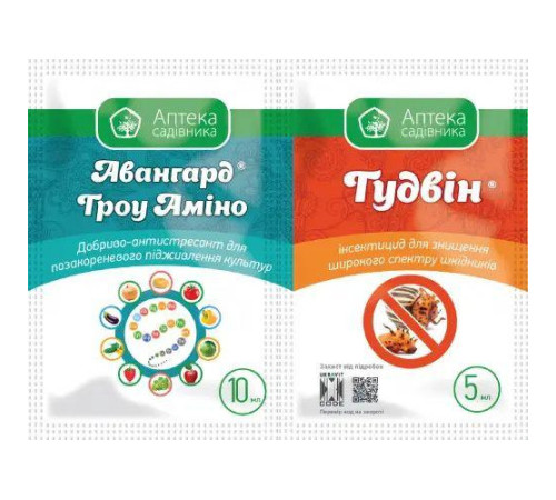ТМ Укравіт Інсектицид Гудвін 5мл +Авангард Гроу 10мл /20шт (Жук)
