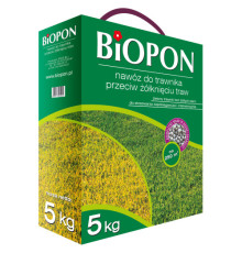 BIOPON Добриво для газонів проти пожовтіння 5кг