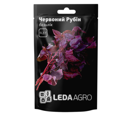 ТМ LEDAAGRO Базилік Червоний Рубін 0,3г