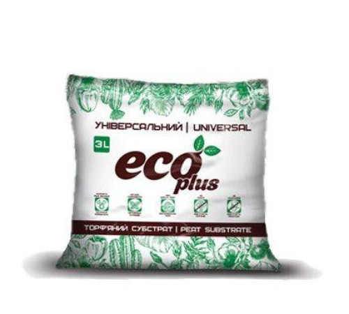 Торф'яної субстрат Eco Plus Універсальний 3л