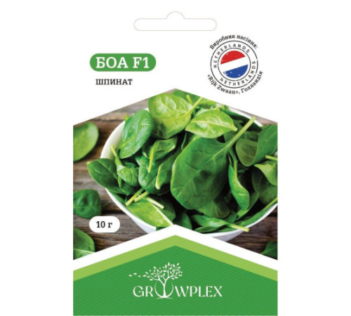 ТМ GROWPLEX Шпинат Боа F1 10г (Rijk Zwaan)