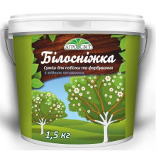 Садова побілка Білосніжка з Мідним купоросом 1,5 кг/8шт (відерко)