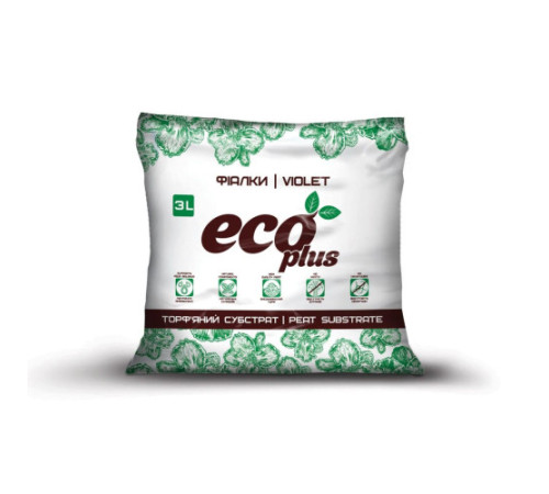 Торф'яної субстрат Eco Plus Фіалка 3л