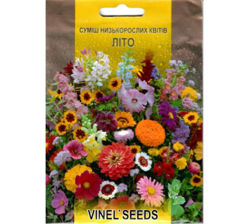 ТМ VINEL SEEDS Суміш низькорослих квітів Літо 3г