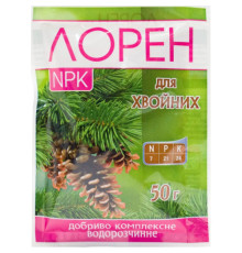 Добриво кристал. Лорен NPK для Хвойних 50г