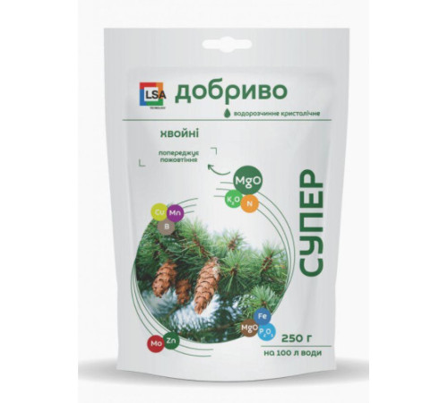 СУПЕР ДОБРИВО- Хвойні кристал.250г