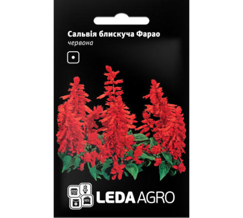 ТМ LEDAAGRO Сальвія блискуча Фарао червона 0,05 г