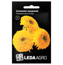 ТМ LEDAAGRO Соняшник махровий Помаранчеве сонце 0,5 г